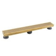 thumbnail image 1 of Designline 24 in. Stainless Steel Linear Shower Drain with Square Pattern Drain Cover in Brushed Gold, 1 of 1