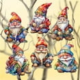 thumbnail image 1 of Christmas Gnomes Wooden Clip-on Ornaments by G. Debrekht - Christmas Decor - 8090031C-S6, 1 of 9
