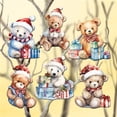 thumbnail image 1 of Christmas Teddy Bear Decorative Wooden Clip-on Ornaments of 6 by G. Debrekht - Christmas Decor - 8090011C-S6, 1 of 11
