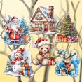 thumbnail image 1 of Christmas Is Here Decorative Wooden Clip-on Ornaments Set of 6 by G. Debrekht - Christmas Decor - 8090028C-S6, 1 of 11