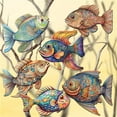 thumbnail image 1 of Designocracy 8090034C-S6 2 x 2 x 0.25 in. Fish Decorative Wooden Ornaments Coastal Decor, Set of 6, 1 of 11