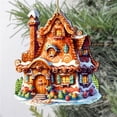thumbnail image 1 of Designocracy 8100191S3 5 x 5.5 x 0.25 in. Fairy Tale Houses Wooden Christmas Decor Ornaments, Set of 3, 1 of 1