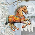 thumbnail image 1 of Carousel Horse Wooden Ornaments by G. Debrekht - Christmas Decor - 8100193-3, 1 of 8