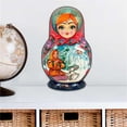 thumbnail image 1 of Designocracy 8115951M 12 x 9 in. Morozko Nesting Doll Holiday Outdoor Decor Large Ornaments, 1 of 1