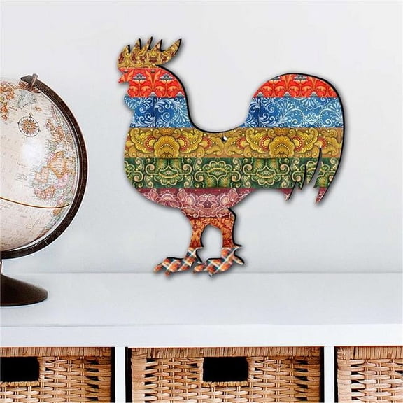 Designocracy 8198135M 12 x 9 in. Dog Quilted Pattern Holiday Outdoor Decor Large Ornaments