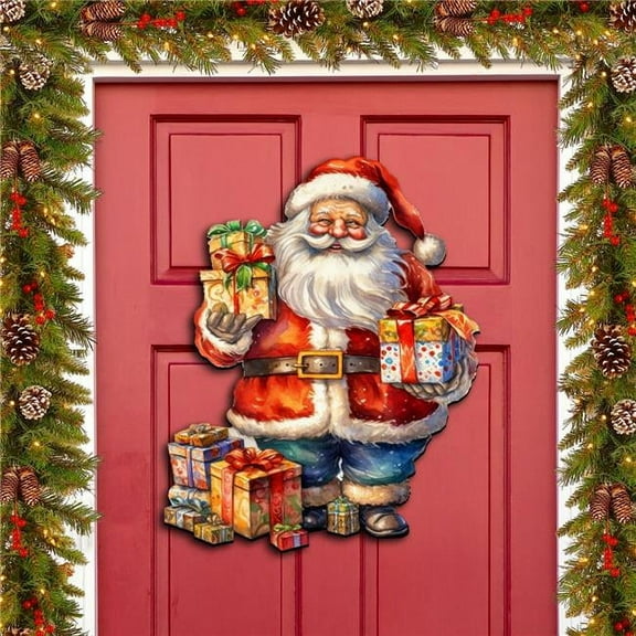 Designocracy 8611080H 24 x 18 in. Merry Delivery Holiday Christmas Door Decor