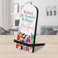 thumbnail image 1 of Designocracy 892066 6 x 3 x 3 in. Be You Cell Phone Stand Family Decor with Wood Mobile Holder Organizer, 1 of 11