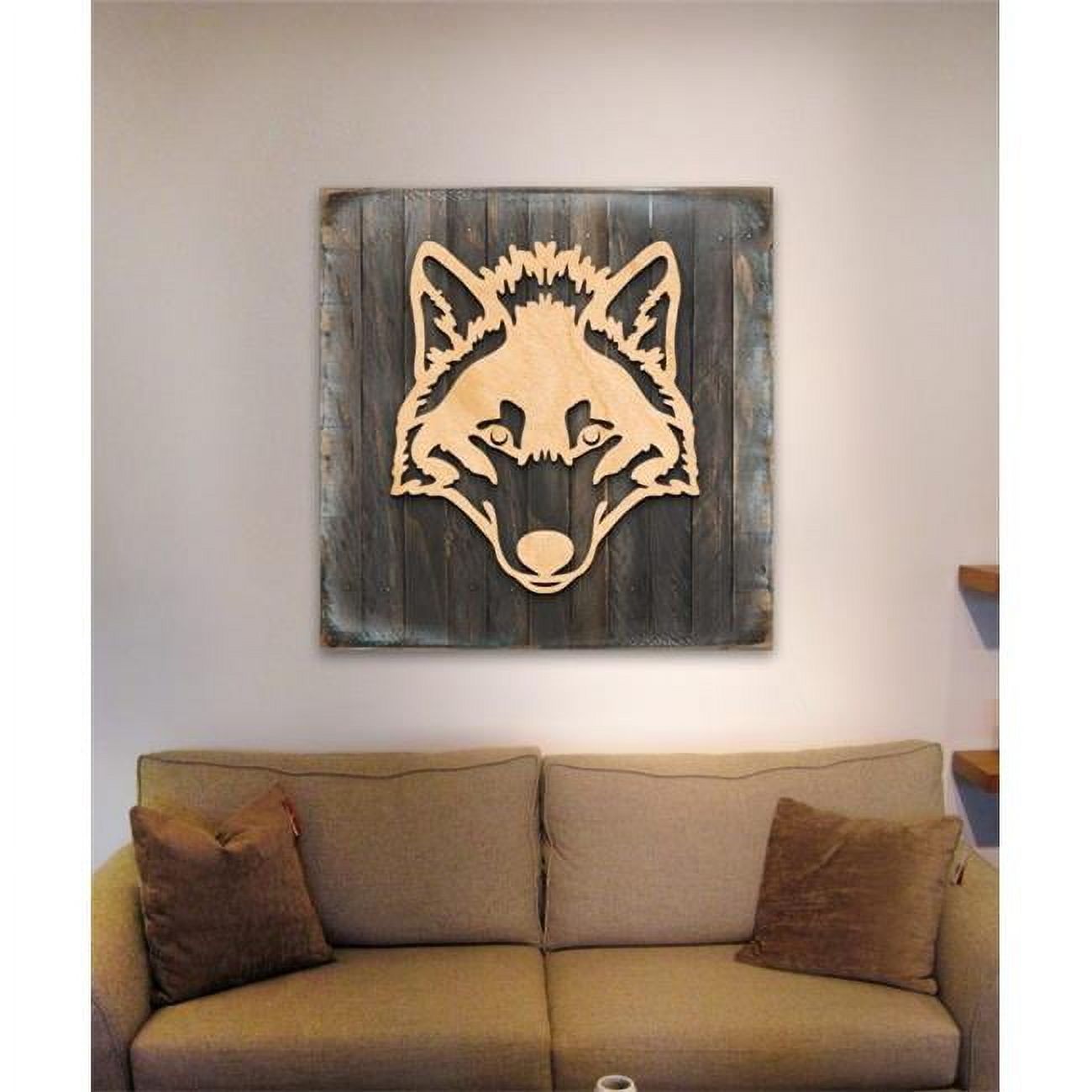 Designocracy 953165-18 Wolf Celtic Wolf Decor Art on Board Wall Decor ...