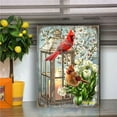 thumbnail image 1 of Designocracy 95670B-DG-08 7.5 x 5.5 in. House Birds Wooden Wall Art - Petite Size, 1 of 1