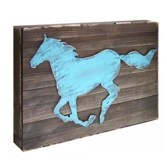 Designocracy 98154-18 Horse Art on Board Wall Decor