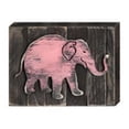 thumbnail image 1 of Designocracy 98229-08 Elephant Art on Board Wall Decor, 1 of 1