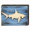 thumbnail image 1 of Designocracy 98515-08 Vintage Deep Sea Shark Vintage Art on Board Wall Decor  Wood, 1 of 1