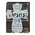 thumbnail image 1 of Designocracy 98715-18 Easter Cross Art on Board Wall Decor, 1 of 1