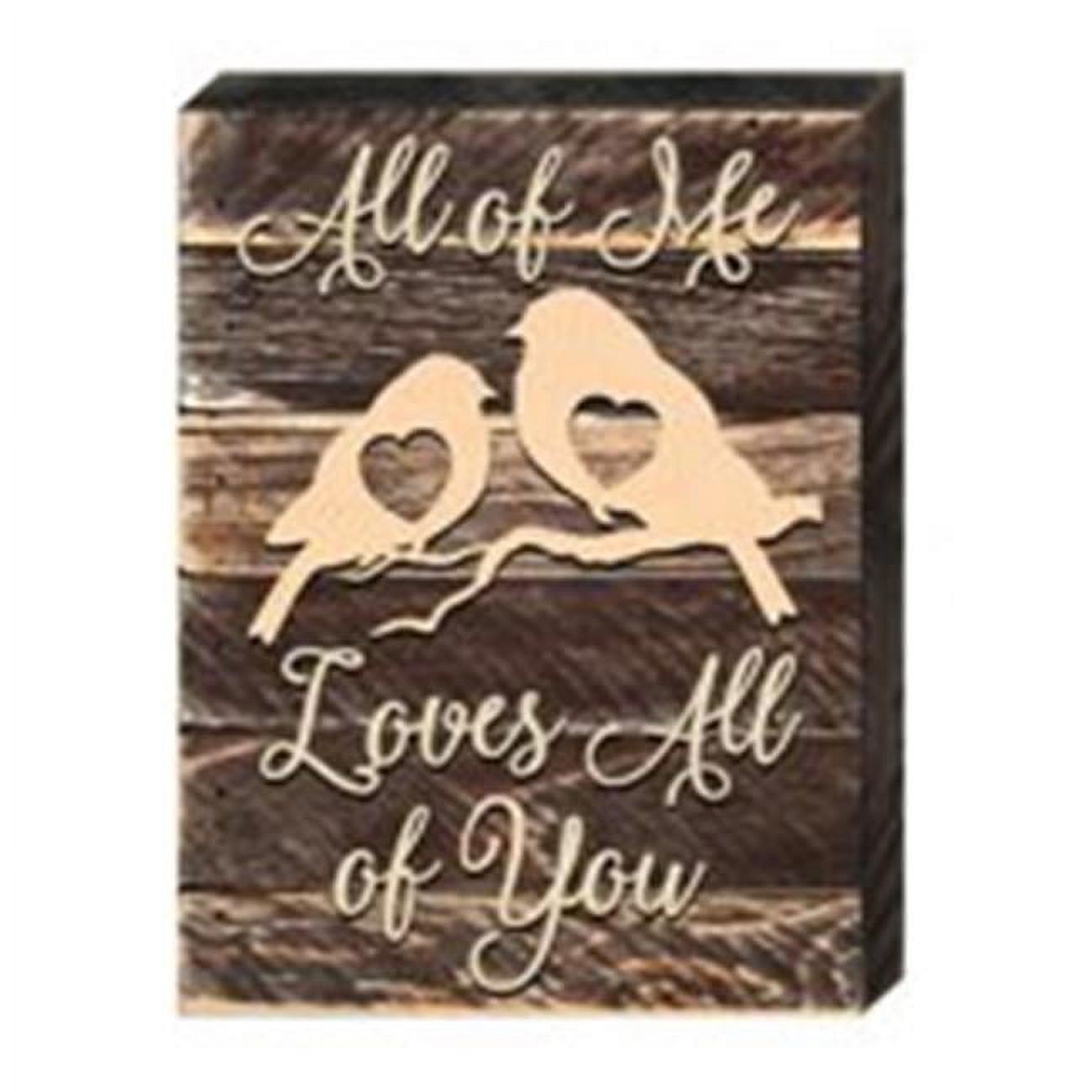 Designocracy 9873508 Love Birds Decor Art on Board Wall Decor