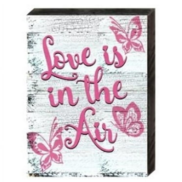 Designocracy 98737-18 Love is in the Air Art on Board Wall Decor