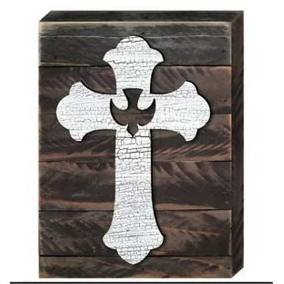 Designocracy 98778-18 Conformation Blessing Cross Wooden Board Wall Decor