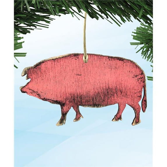 Designocracy 99138-M Pig Wooden Magnet Wall Decor