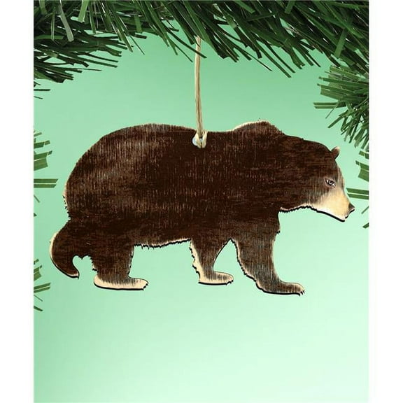 Designocracy 99214B-O Black Bear Wooden Ornament