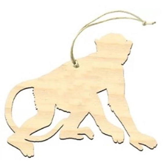 Designocracy 99233-O Monkey Wooden Ornament