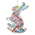 thumbnail image 1 of Designocracy 99717-O Easter Bunny Wooden Ornament, 1 of 1