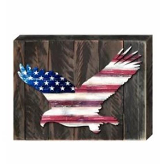 Designocracy 99920-O American Freedom Wooden Ornament