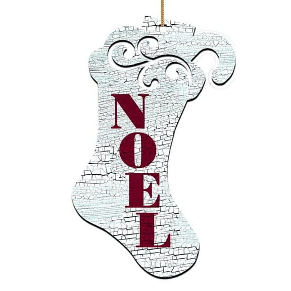 Designocracy  Joy Stocking Wooden Magnet