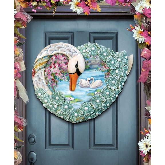 Designocracy Keepsake Love Swan  Figurine