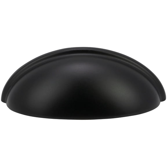 Designperfect DPA-C632BLK Standard 3" (76 Mm) Center To Center Cabinet Cup Pull / Drawer