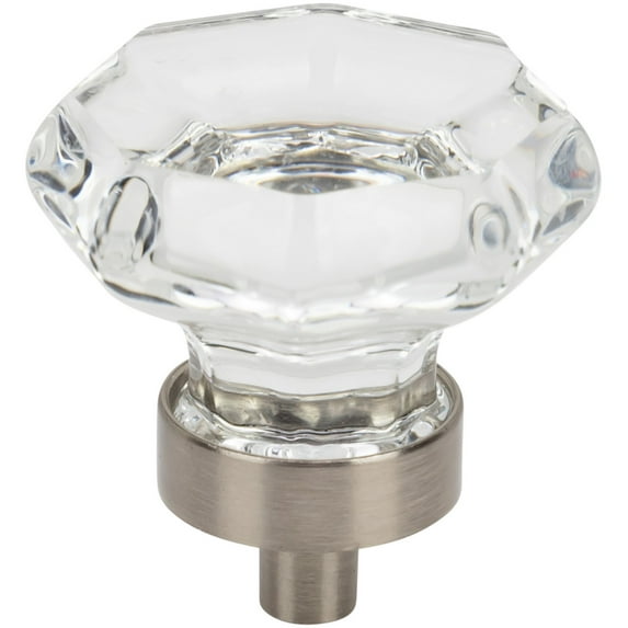 Designperfect Dpa-G23k Classic Vintage 1-5/16" Faceted Gem Cut Glass Vintage Cabinet Knob