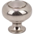 thumbnail image 1 of Designperfect Dpa-R31k Classic 1-1/4" Round Button Cabinet Knob / Drawer Knob - Nickel, 1 of 7