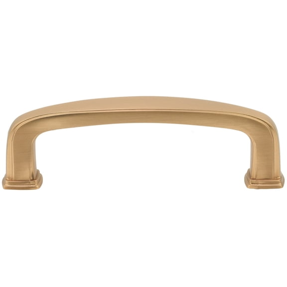 Designperfect Dpa-S872 Contemporary 3" (76 Mm) Center To Center Soft Square Cabinet Handle