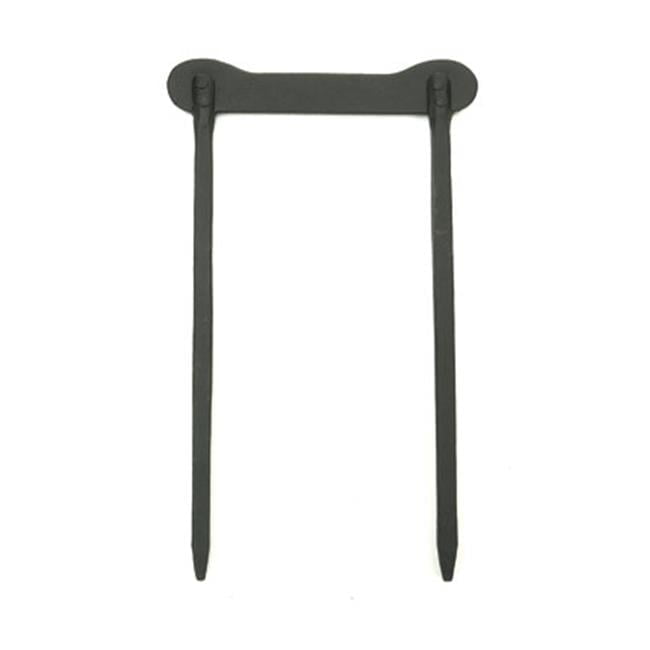 Black Powder-Coated Metal Boot Scraper for Outdoor Entryway
