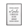 thumbnail image 1 of Designs ByLITA A Smile Is Understood In Every Language 8 x 10 UNFRAMED Print Inspirational Wall Art, 1 of 3