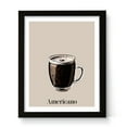 thumbnail image 1 of Designs ByLITA Americano, 11 x 14 Black Wall Print (Framed) | Coffee Decor, 1 of 7