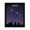 thumbnail image 1 of Designs ByLITA Aries Zodiac Sign Night Sky, 8 x 10 Black Wall Print Inspirational (Framed) | Home and Office Decor | Astrology Star Sign Bedroom Decoration | Perfect Gift, 1 of 4