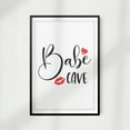 thumbnail image 1 of Designs ByLITA Babe Cave 5" x 7" UNFRAMED Print Home Décor, Quote Wall Art, 1 of 1