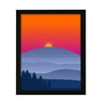 thumbnail image 1 of Designs ByLITA Blue Ridge Mountain Sunset, 8 x 10 Black Wall Print Inspirational (Framed) | Beautiful Flowers | Stylish Modern Decoration For The Home and Office, 1 of 4