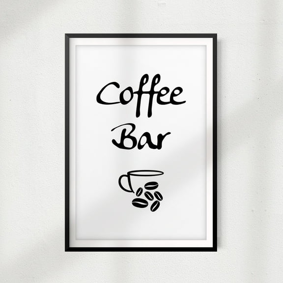 Designs ByLITA Coffee Bar 11" x 14" UNFRAMED Print Home Décor, Coffee Wall Art