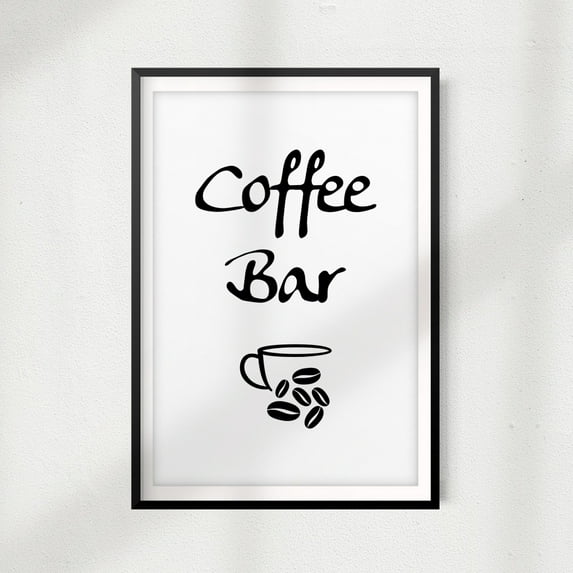 Designs ByLITA Coffee Bar 8" x 10" UNFRAMED Print Home Décor, Coffee Wall Art