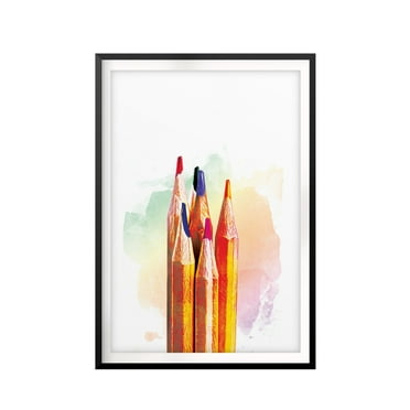 Designs ByLITA Colored Pencils Watercolor 8 x 10 UNFRAMED Print Water Color Wall Art