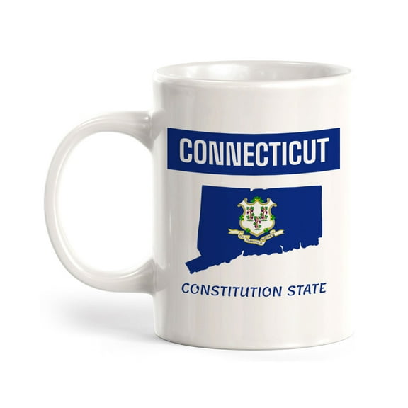 Designs ByLITA Connecticut: Constitution State 11oz Plastic Coffee Mug | State Pride Collection