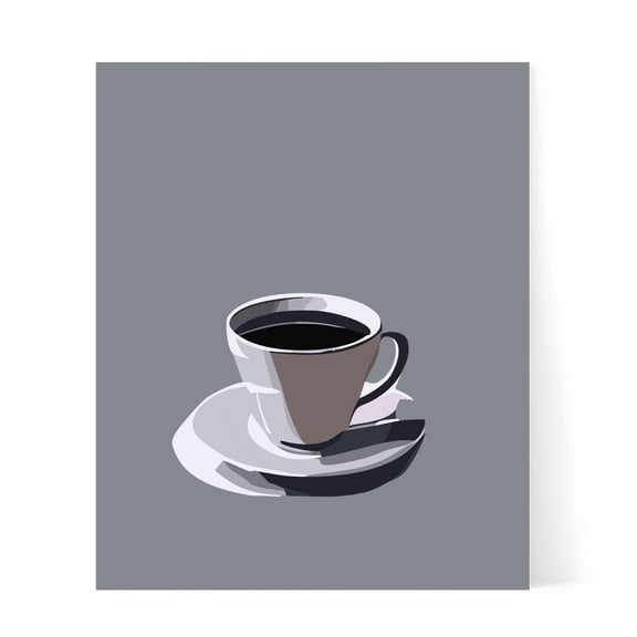 Designs ByLITA Cup of Coffee, 11 x 14 Wall Print (Unframed) | Kitchen Decor