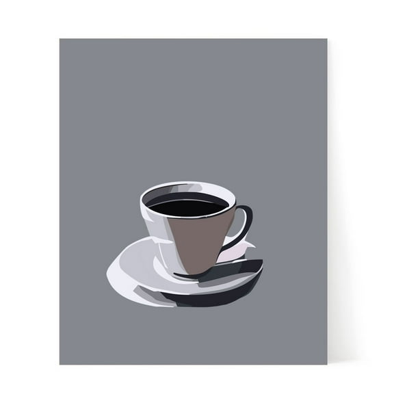 Designs ByLITA Cup of Coffee, 5 x 7 Wall Print (Unframed) | Kitchen Decor