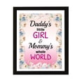 thumbnail image 1 of Designs ByLITA Daddy's Little Girl & Mommy's Whole World, 5 x 7 Wall Print Inspirational (Unframed) | Family Home Decor, 1 of 7