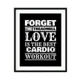thumbnail image 1 of Designs ByLITA Forget The Treadmill, Love Is The Best Cardio Workout, 11 x 14 Wall Print (Unframed) | Working Out Room | Couples Decoration, 1 of 4
