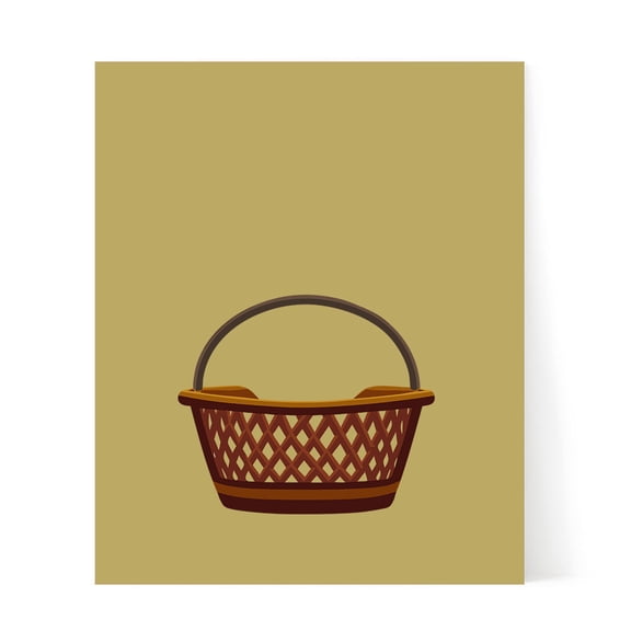 Designs ByLITA Fruit Basket, 5 x 7 Wall Print (Unframed) | Kitchen Decor