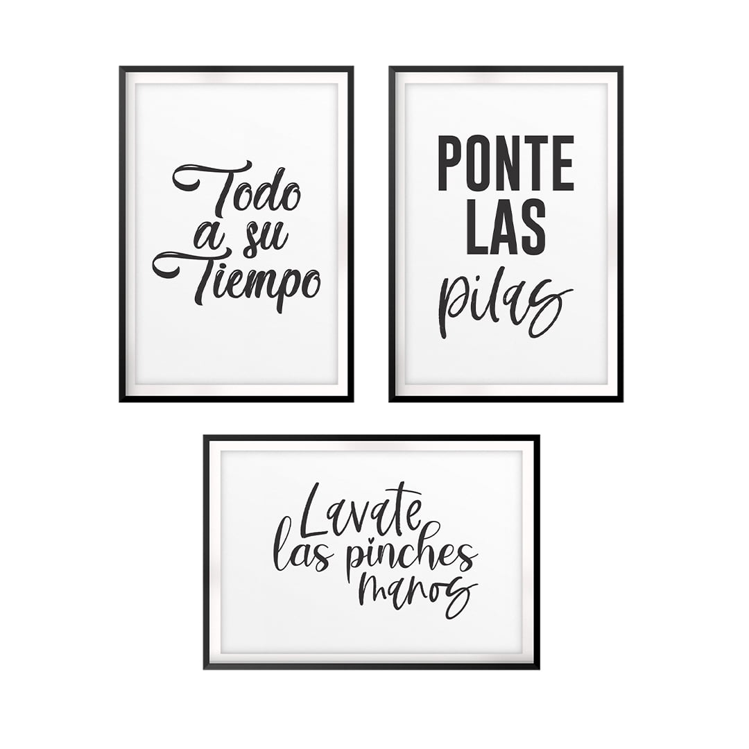 Designs ByLITA Fun Spanish Sayings 8 x 10" Wall Art UNFRAMED Print (3 ...