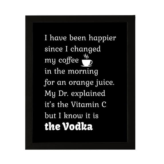 Designs ByLITA Funny Drinking Story, 8 x 10 Wall Print Inspirational (Unframed) | Sarcastic Home Decor