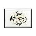 thumbnail image 1 of Designs ByLITA Good Morning World 11 x 14 UNFRAMED Print Cute Typography Wall Art, 1 of 3