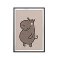 thumbnail image 1 of Designs ByLITA Hippo 11 x 14 UNFRAMED Print Kids Wall Art, 1 of 2